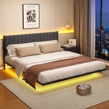 Bett 140x200 Schwebebett LED