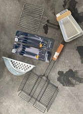 Grillzubehör Konvolut Grillguthalter BBQ für Gemüse Würstchen Fisch Spieße