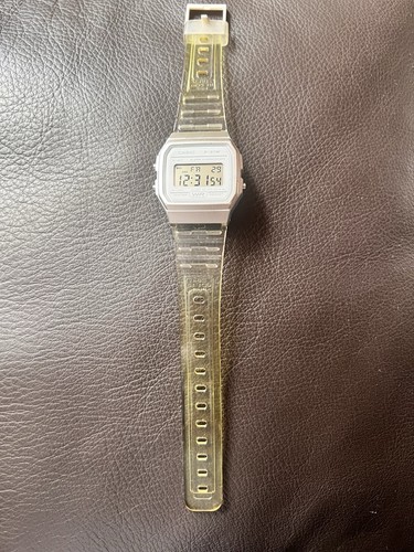 Casio 91w transparent - casio, white