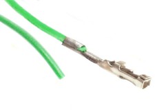 1-Pin 2.54mm Crimp Kontakt Buchse Jumper Kabel Draht Grün Cable Wire Green 50cm