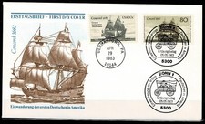 Bund MiNr. 1180 + USA MiNr