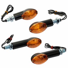 Blinker Satz Cat Eye 20 mm + 40 mm schwarz E-geprüft für Hyosung Kawasaki KTM