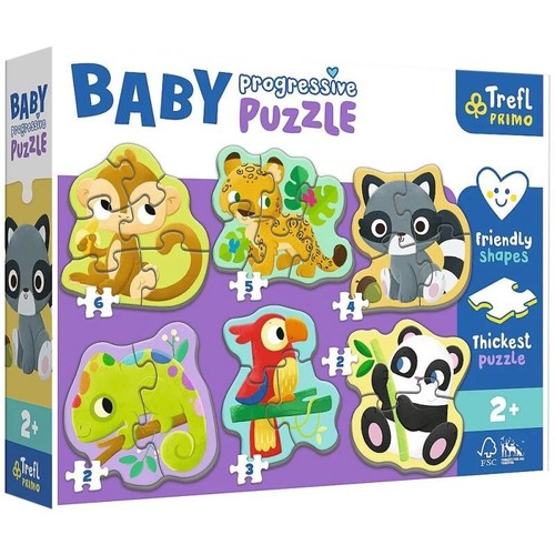 Puzzle trefl baby - baby, exotische
