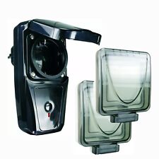 Home Easy  Funksteckdose mit 2 Lichtschalter 1000W IP44 Außen-Schalter  Outdoor