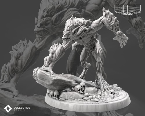 Dämon halb scheusal miniatur - dämon, halb-scheusal