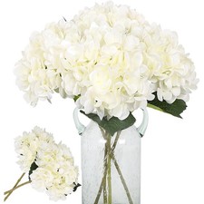 6 Stück Seiden Hortensie