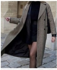 Damen Oversize Woll Mantel