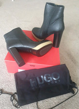 Neu Hugo Boss Damen Lederstiefeletten mit Karton in Gr.40!!!