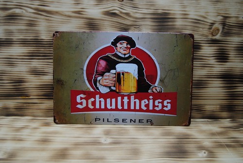 Blechschild schultheiss - blechschild,