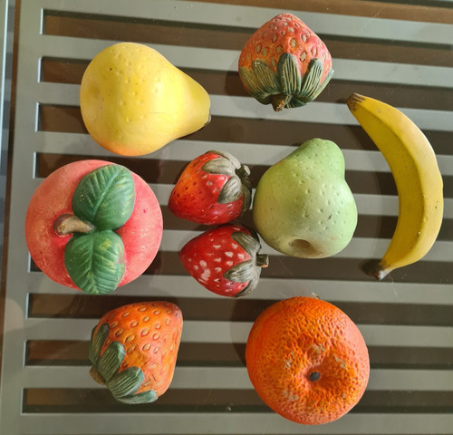 Keramik früchte apfel zitrone - früchte,