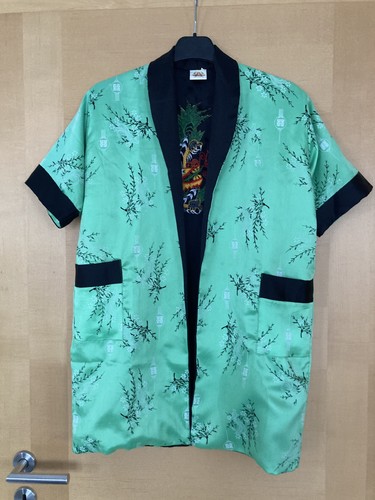 Wendbarer satin kimono - wendbarer, satin-kimono