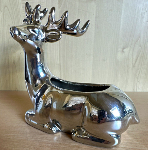 Dekofigur hirsch liegend - hirsch,
