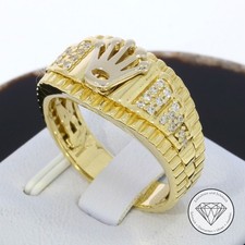 SONDERAKTION WERT 1630,- Kronen Siegel Ring 585 Gold 14k 14 KT in 63,5 XXYY