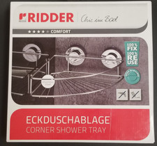 RIDDER Eckregal Duschregal 24,9 x 24,9 x 9,4 cm Chrom