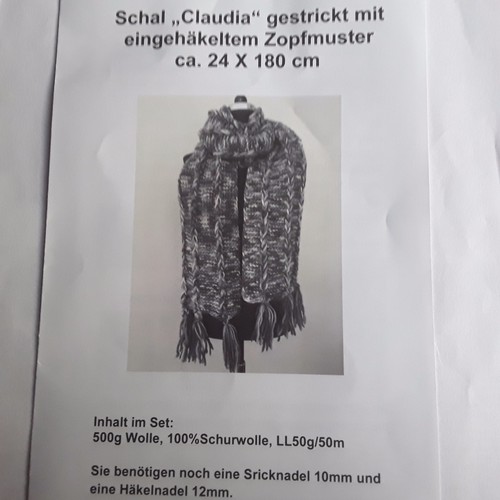 Strickanleitung schal mit - strickanleitung,