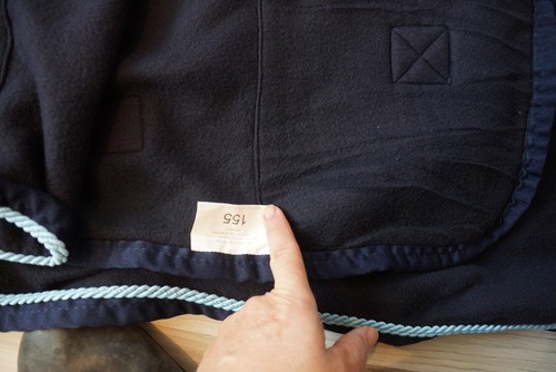Abschwitzdecke 155 navy