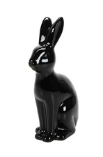Hase deko figur schwarz - figur,