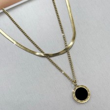 Damen Halskette Gold Anhänger