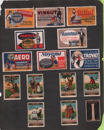 Reklamemarken schuhpflege - reklamemarken:,