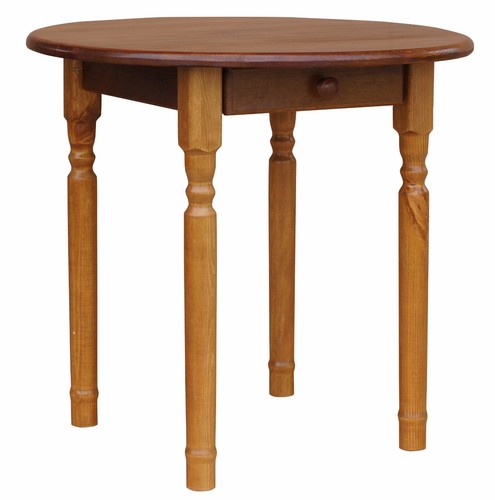 Runder kiefer tisch mit - kiefer,