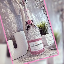 Moet&Chandon Ice Imperial Champagner Rosé Flasche LEER Inkl.Solar Licht