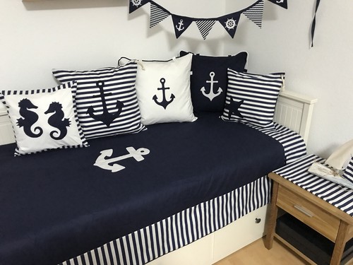 Patchwork decke maritime - patchwork, decke,maritime