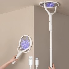 GeckoMan Rotierender Kopf Wiederaufladbar Elektrische Fliegenklatsche Elektrisch