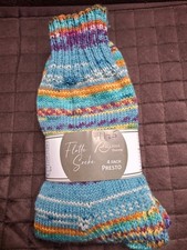 2 Paar Wollsocken blau/bunt