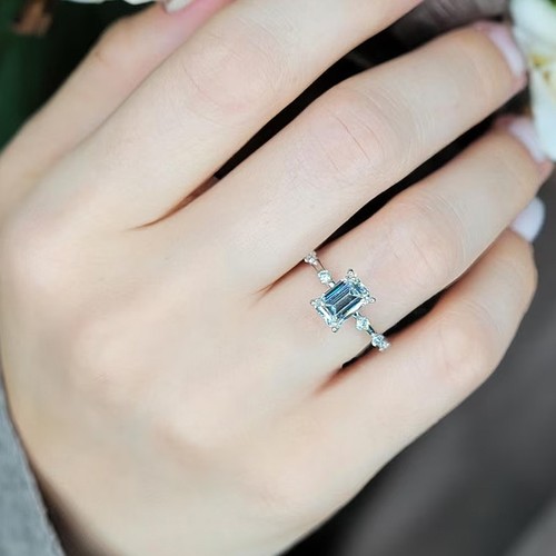Exklusiver diamant ring - ring, 14k