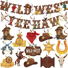 Western Cowboy Party Deko Set
