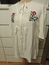 Damen Blusenshirt mit Stickereien Hippie Boho Gr. Xl NEU