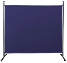 QUICK STAR Paravent 180x178 cm BLAU Raumteiler Garten Balkon Sichtschutz Groß