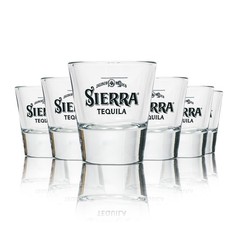 6x Sierra Tequila Glas Kurze