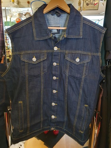 Denim weste oldschool - denim,