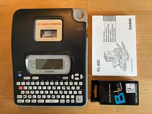 Casio label printer 820 - ez-label,