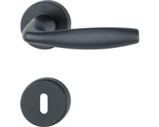 Rosettengarnitur OB Hoppe 11874326 New York 1810/42KV/42KVS schwarz pulverbeschi