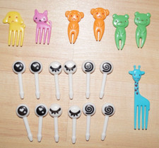 19 Mini Gabel Obstgabel Pieckser Deko