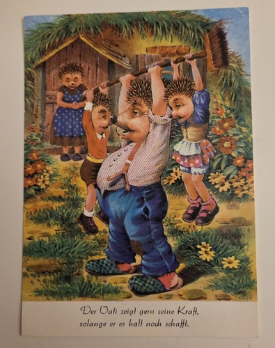 Ansichtkarten igel mecki - ansichtkarten,