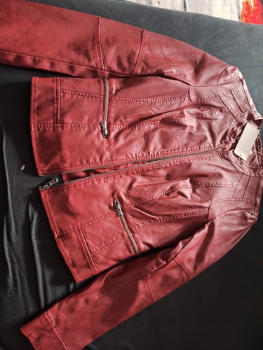 Damen kunstlederjacke biker - damen,