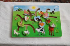 Lustiges Schiebe-Puzzle Holz Puzzle  Tier-Puzzle, Baby,  INNOVAKIDS