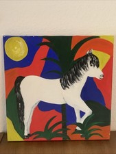 Gemälde Pferd, Ölfarben Im