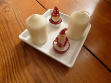 Ikea Ideal Keramik Kerzenteller Kerzenschale Kerzen Tablett Schale weiß 15x15 cm