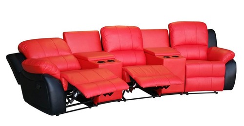 Kinosofa sitzer leder - kinosofa, 3-sitzer
