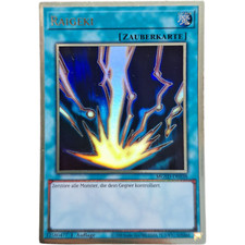 Raigeki Gold Rare MGED-DE038 YuGiOh 1. Auflage NM