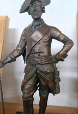 Militaria Bronze Figur König