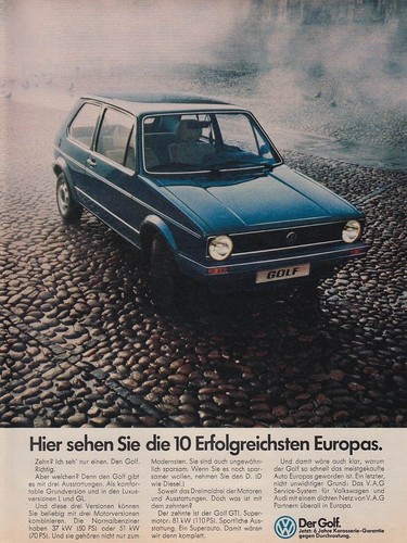 Volkswagen golf reklame - vw, i