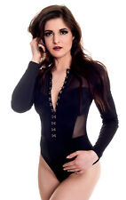 Body langarm Netz-Einsätze