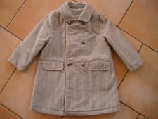 (J124) ARMANI Baby Mantel Winterjacke + Logo Stickerei & Fischgrat Muster gr.68