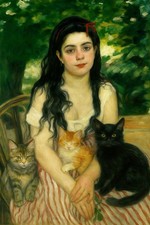 Katzen Frau Pierre Auguste