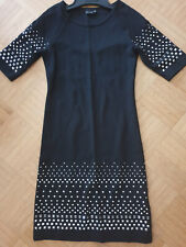 NEU BODYFLIRT Biker STIEFEL KLEID Schwarz NIETEN SILBER 30% Stretch Gr. 34 XS